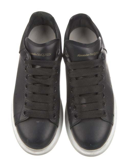 Alexander McQueen Leather Colorblock Pattern Sneakers