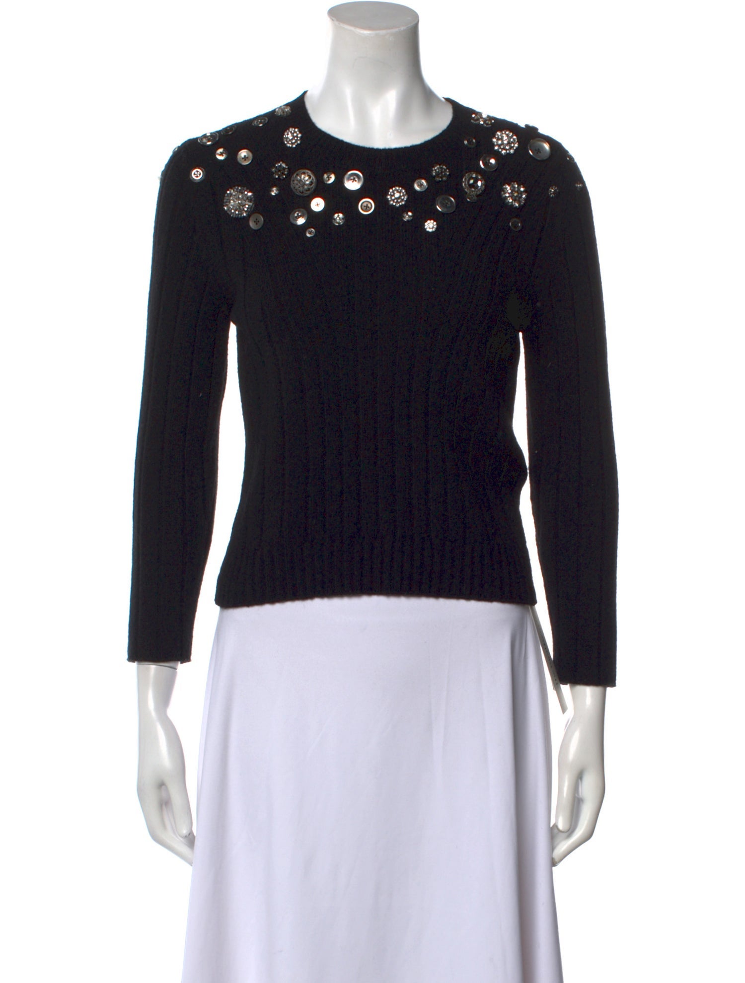 Alexander McQueen Wool Crew Neck Sweater