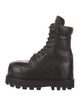 Alexander McQueen Leather Combat Boots