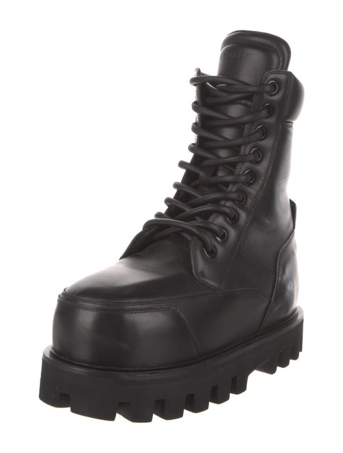 Alexander McQueen Leather Combat Boots
