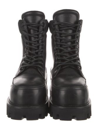 Alexander McQueen Leather Combat Boots