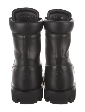 Alexander McQueen Leather Combat Boots