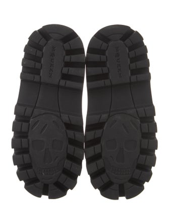 Alexander McQueen Leather Combat Boots
