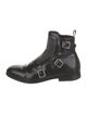 Alexander McQueen Leather Studded Accents Boots
