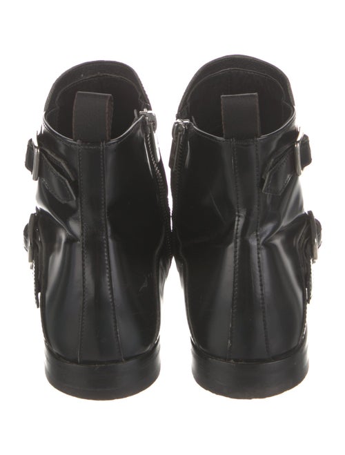 Alexander McQueen Leather Studded Accents Boots