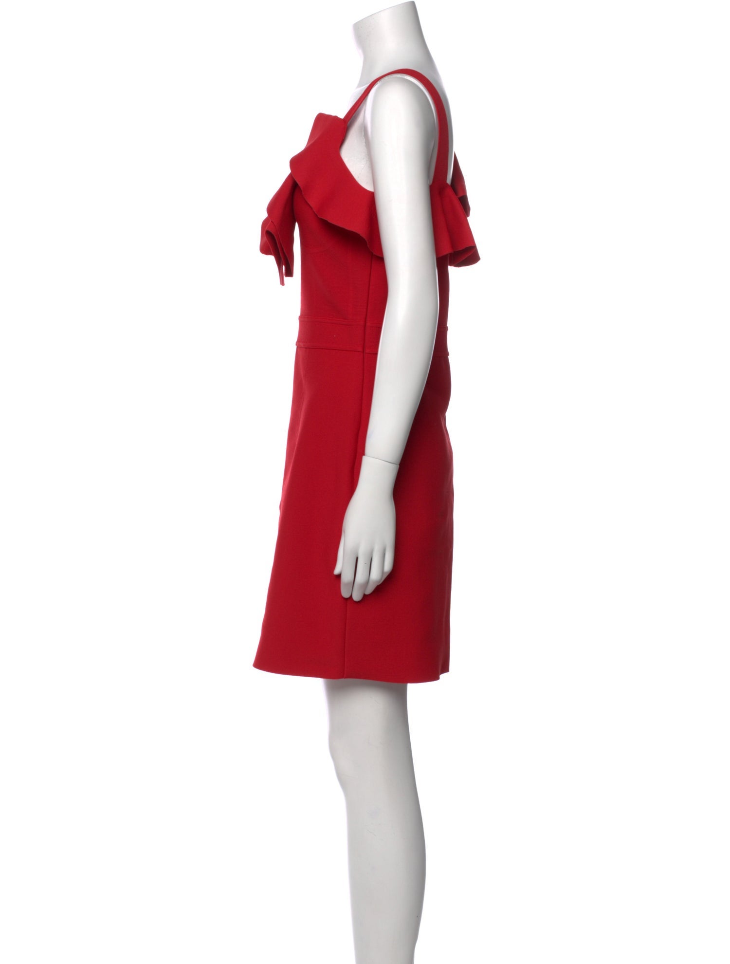 Alexander McQueen Square Neckline Mini Dress