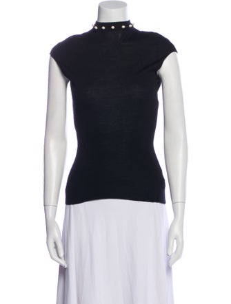 Alexander McQueen Wool Mock Neck Sweater