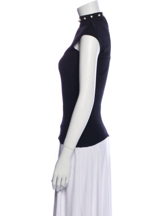 Alexander McQueen Wool Mock Neck Sweater