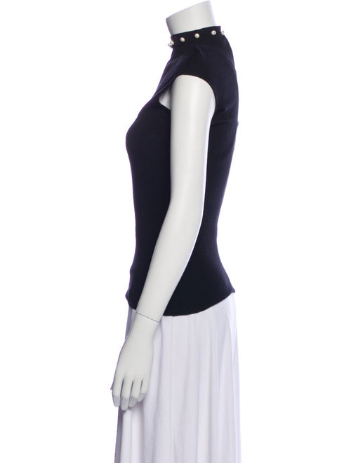 Alexander McQueen Wool Mock Neck Sweater