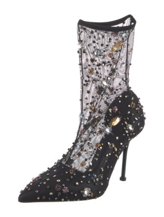 Alexander McQueen Mesh Sock Boots