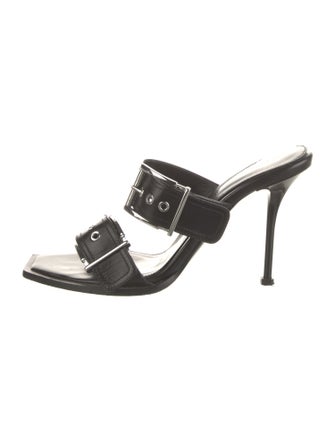 Alexander McQueen Leather Slides