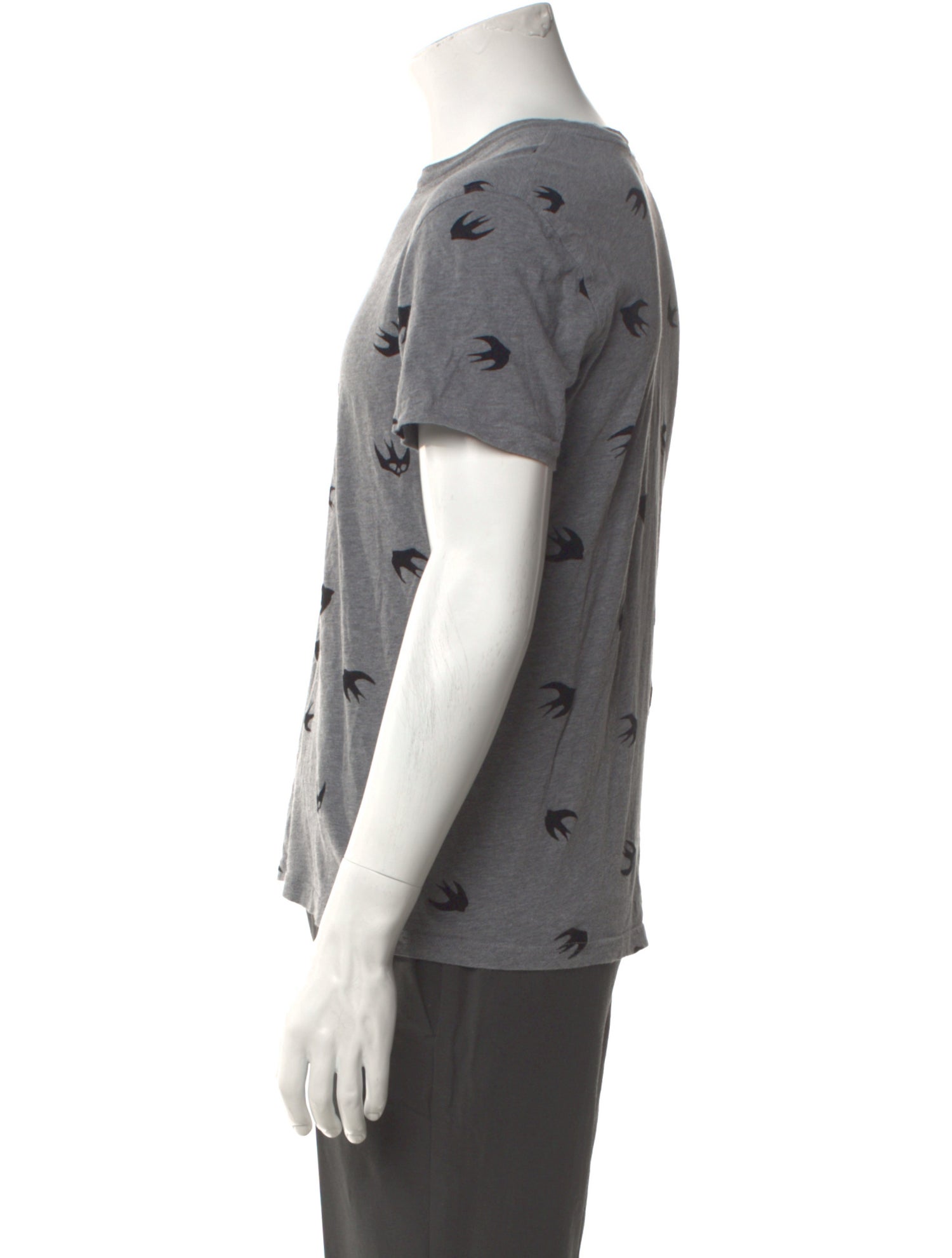 Alexander McQueen Graphic Print Crew Neck T-Shirt