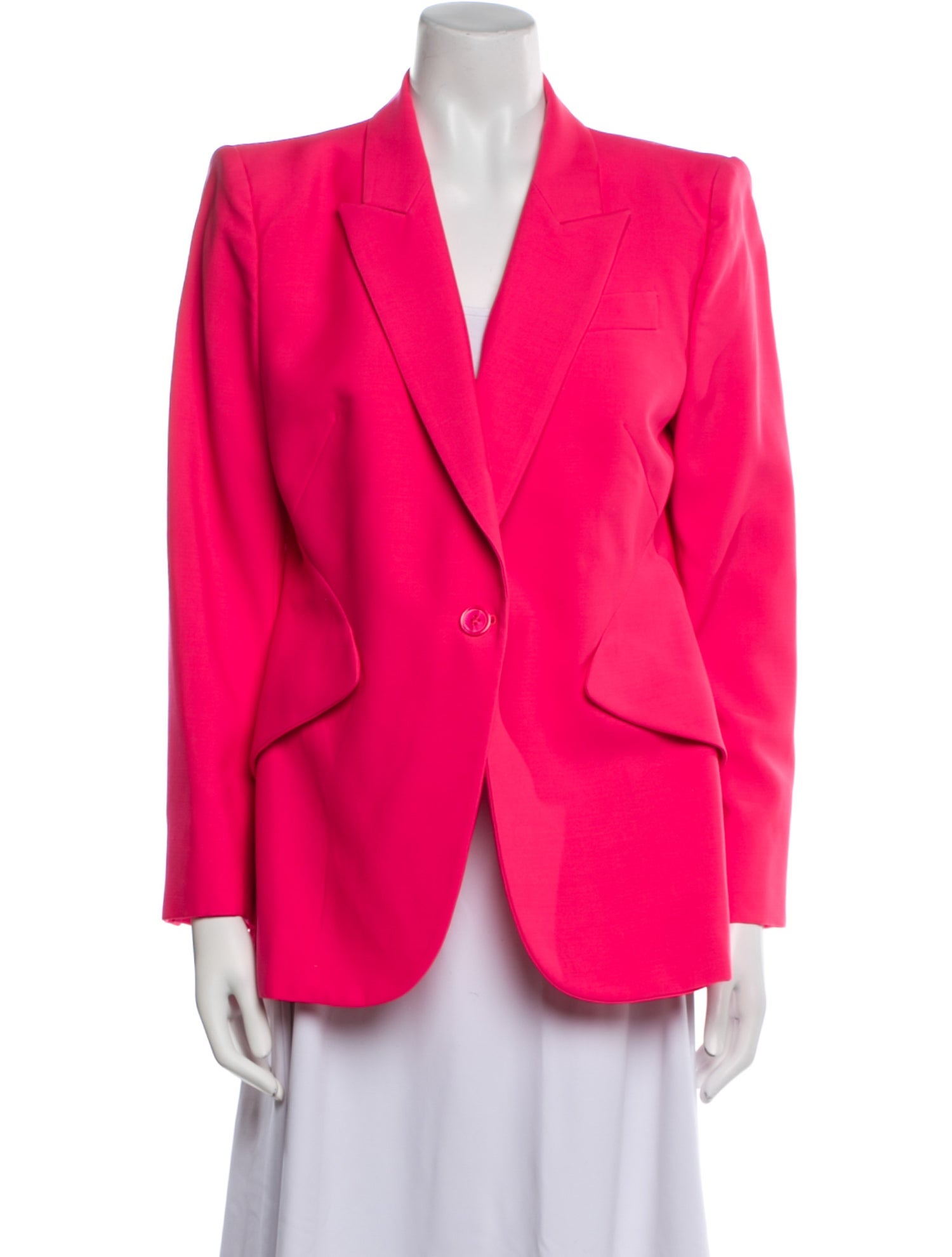 Alexander McQueen Wool Striped Blazer