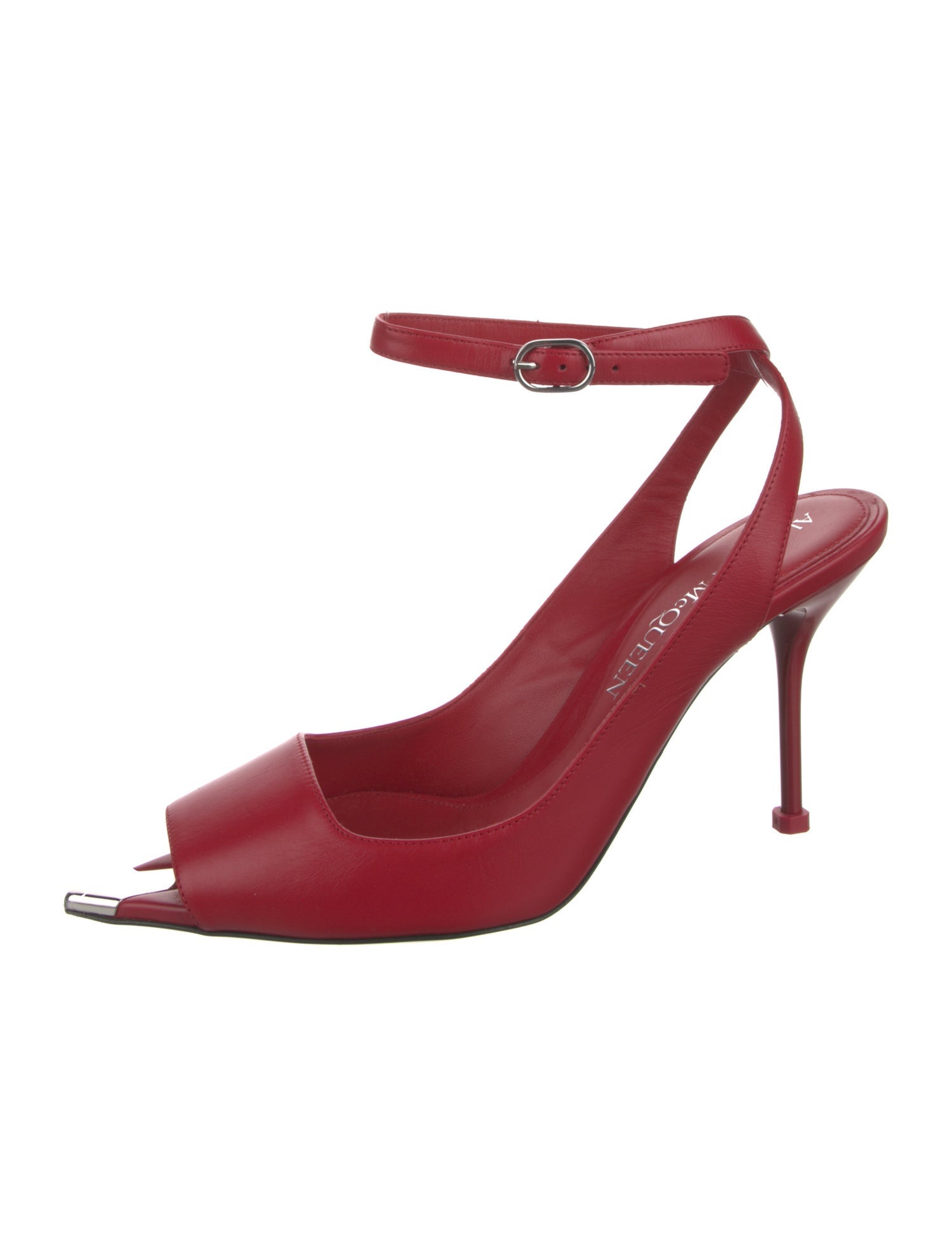 Alexander McQueen Leather Slingback Pumps