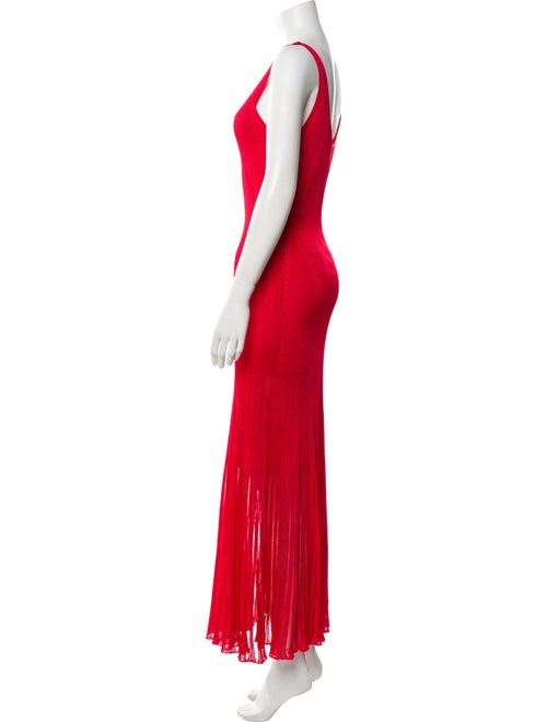 Alexander McQueen V-Neck Long Dress