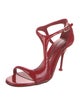 Alexander McQueen Patent Leather T-Strap Sandals