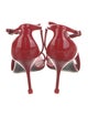 Alexander McQueen Patent Leather T-Strap Sandals