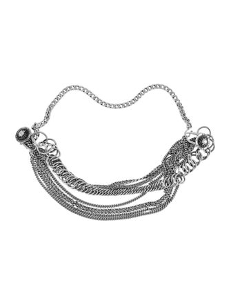 Alexander McQueen Wide Metal Waist Belt