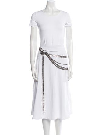 Alexander McQueen Wide Metal Waist Belt