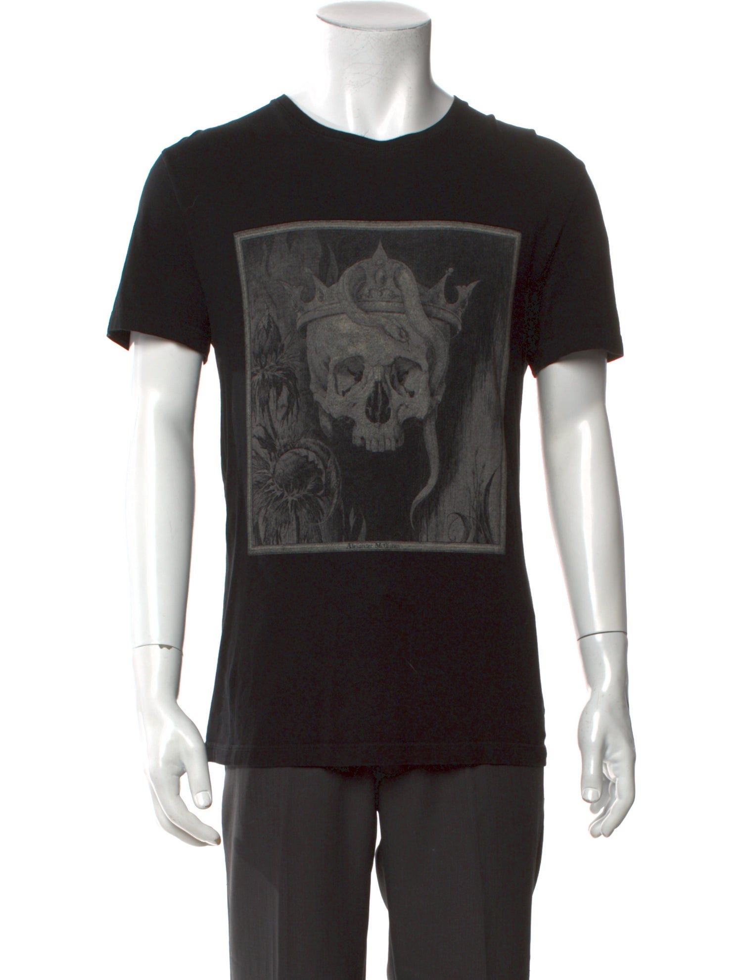 Alexander McQueen Graphic Print Crew Neck T-Shirt