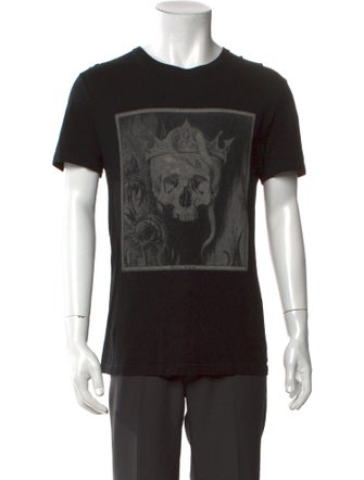 Alexander McQueen Graphic Print Crew Neck T-Shirt