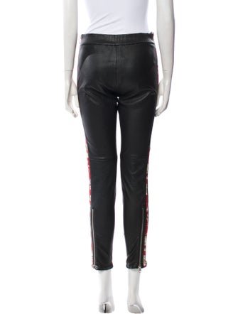 Alexander McQueen Leather Skinny Leg Pants
