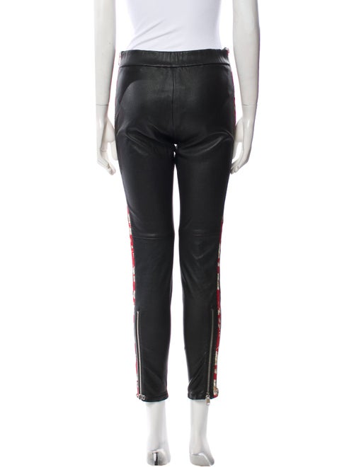 Alexander McQueen Leather Skinny Leg Pants