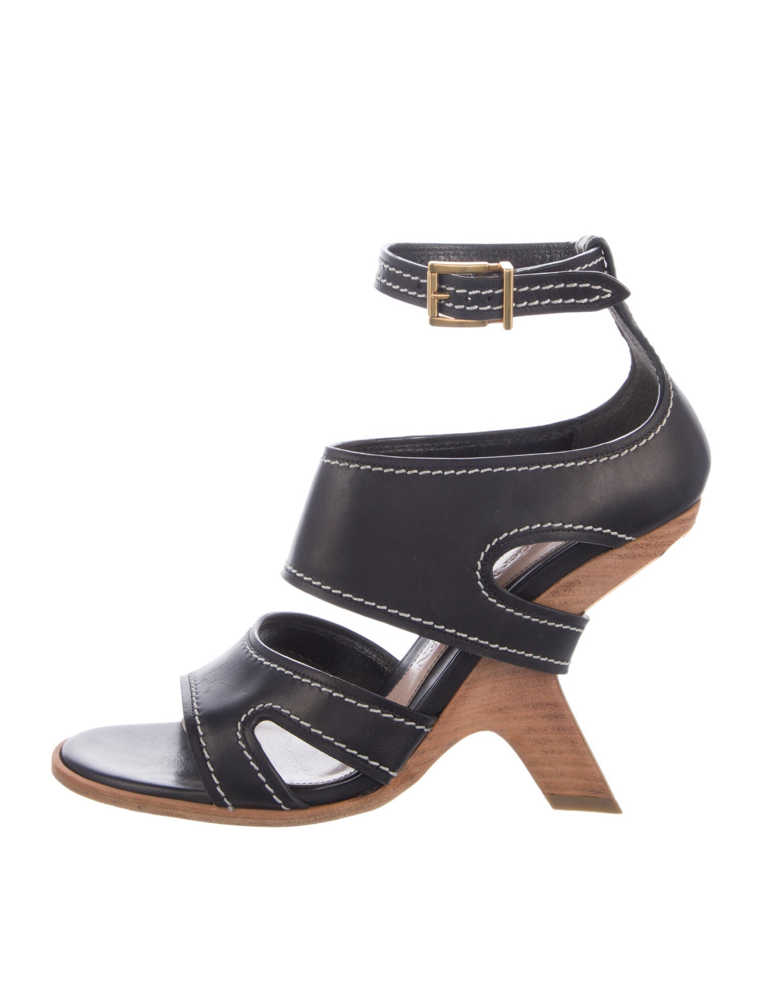 Alexander McQueen Leather Gladiator Sandals