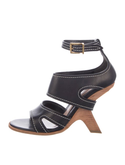 Alexander McQueen Leather Gladiator Sandals