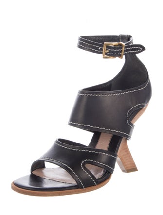 Alexander McQueen Leather Gladiator Sandals