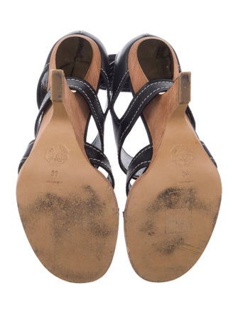 Alexander McQueen Leather Gladiator Sandals