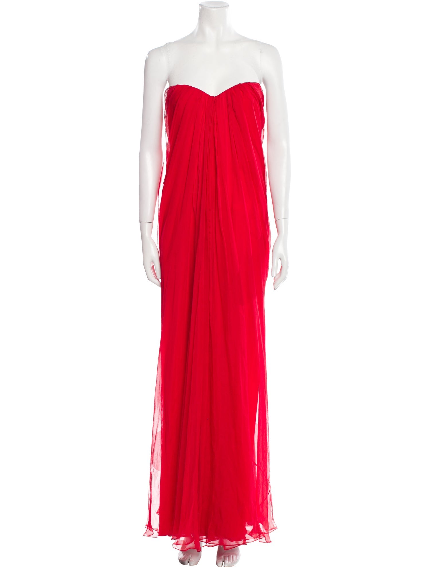 Alexander McQueen Silk Long Dress