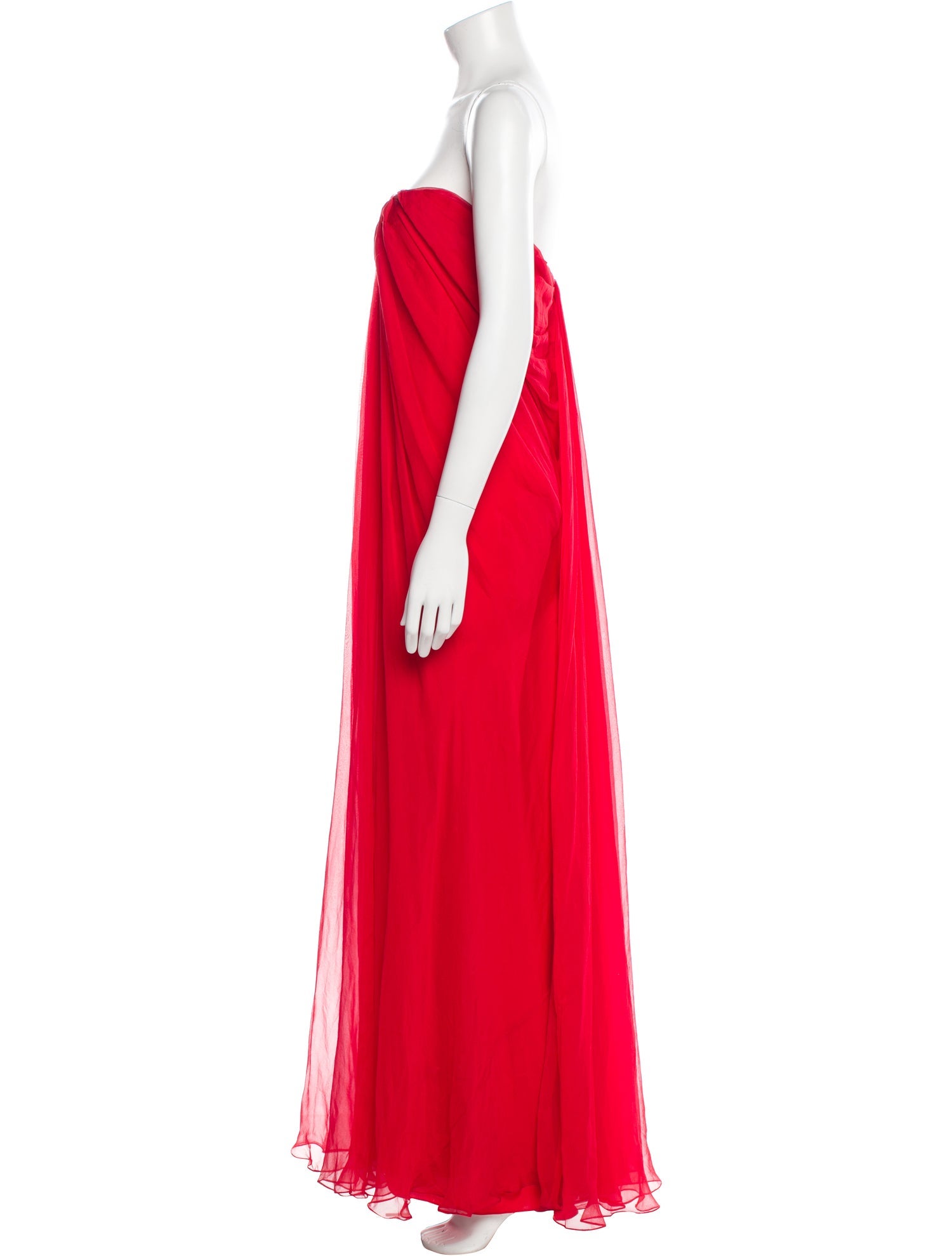 Alexander McQueen Silk Long Dress