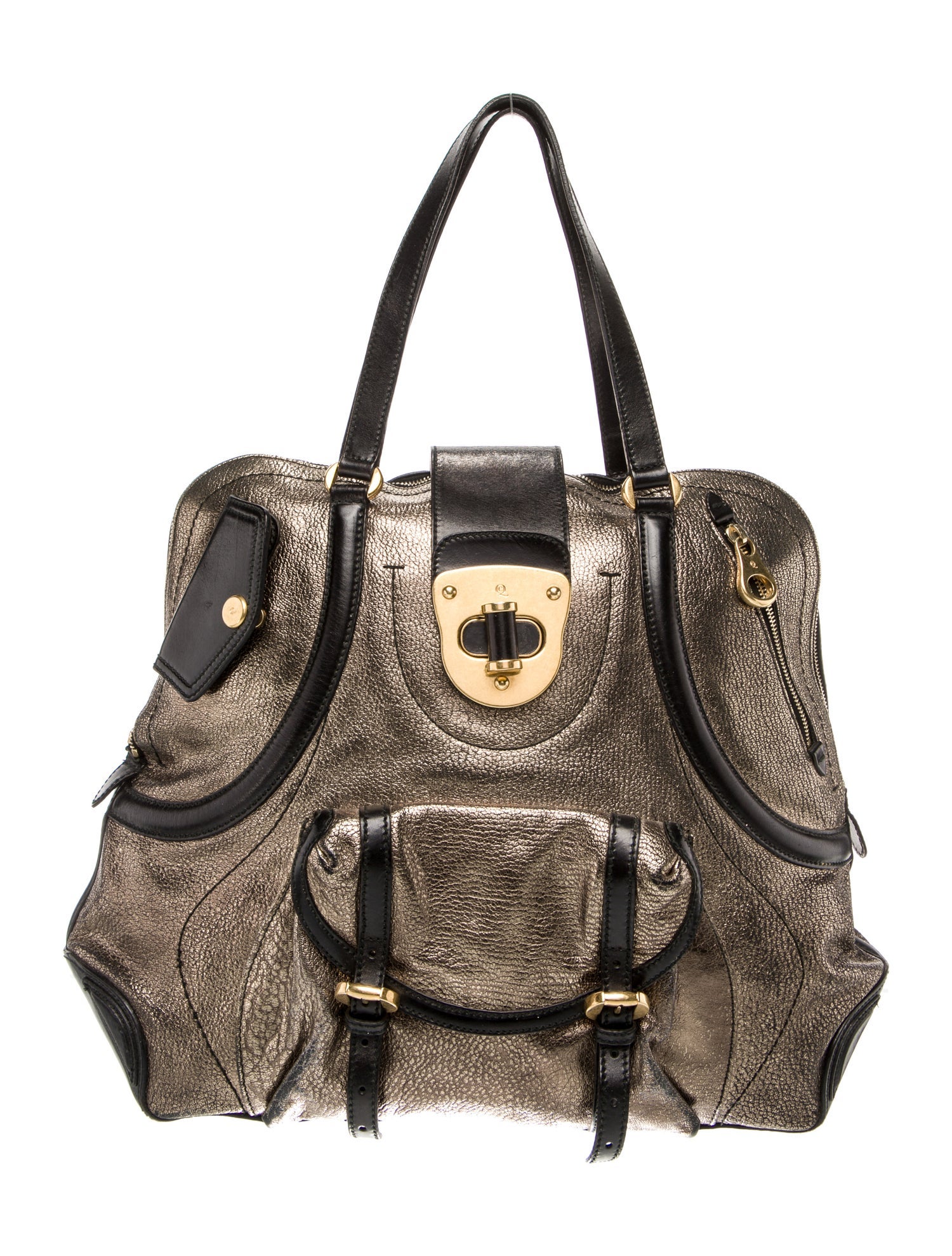 Alexander McQueen Leather Top Handle Bag