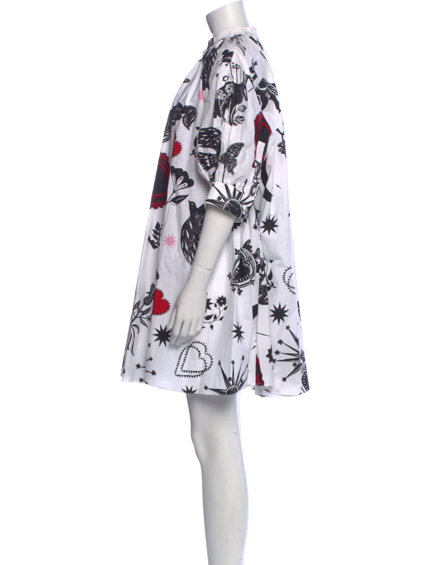 Alexander McQueen Floral Print Mini Dress