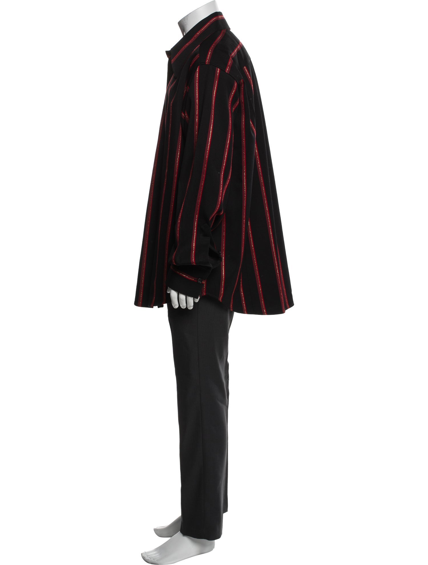 Alexander McQueen Wool Striped Shirt