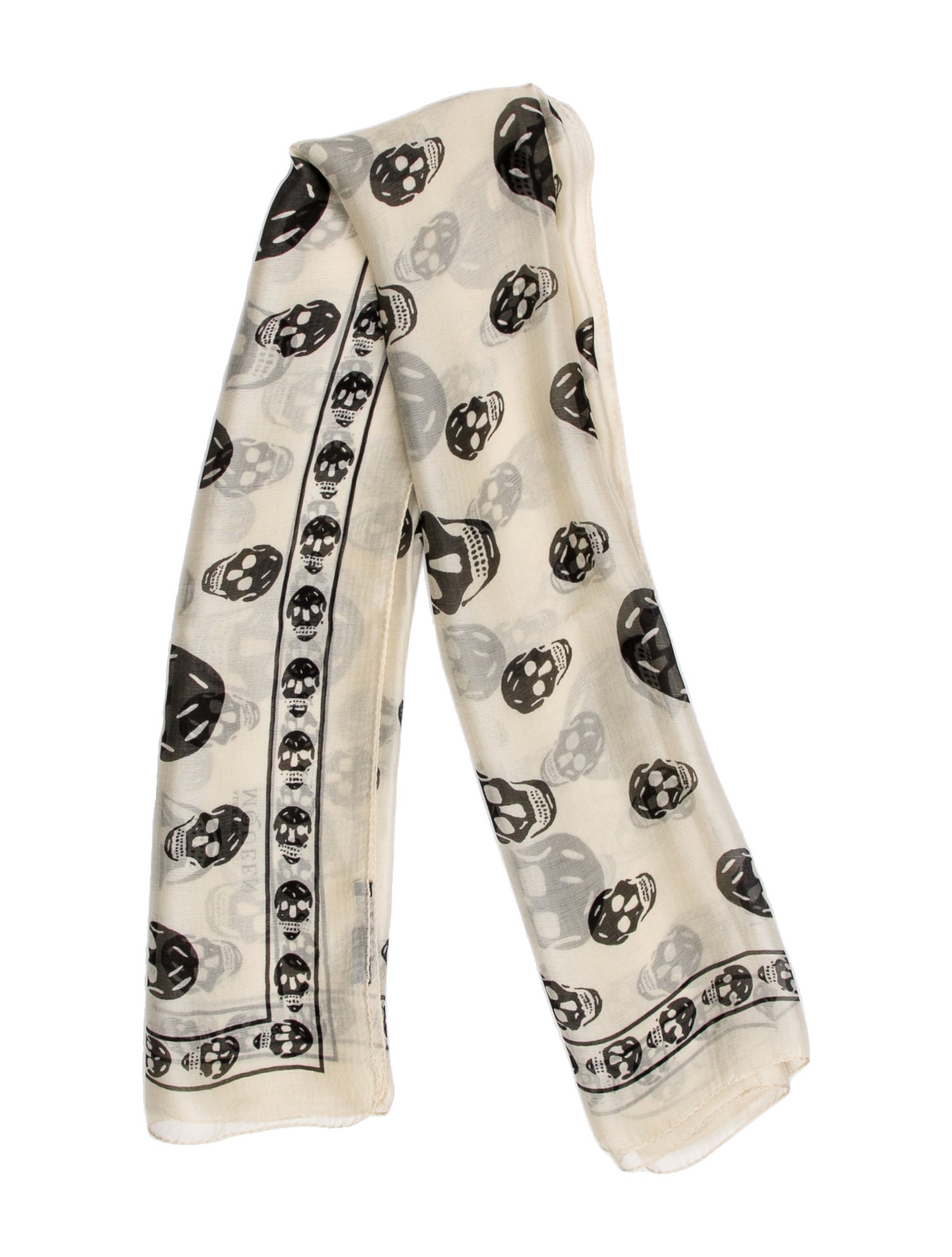 Alexander McQueen Silk Skull Scarf