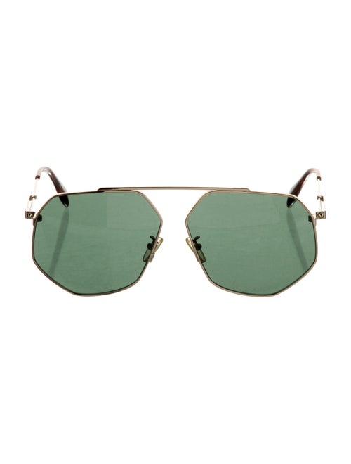 Alexander McQueen Aviator Tinted Sunglasses