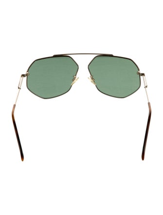 Alexander McQueen Aviator Tinted Sunglasses
