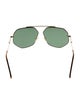 Alexander McQueen Aviator Tinted Sunglasses
