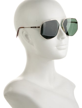 Alexander McQueen Aviator Tinted Sunglasses