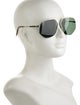 Alexander McQueen Aviator Tinted Sunglasses