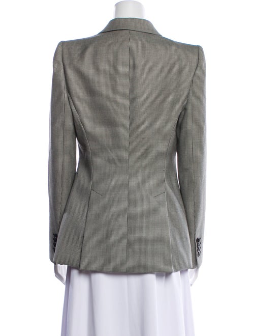 Alexander McQueen Wool Plaid Print Blazer