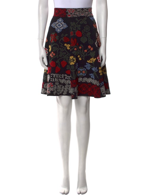 Alexander McQueen Silk Knee-Length Skirt