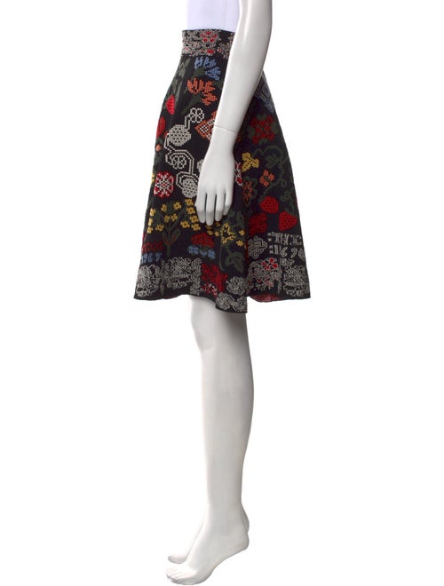 Alexander McQueen Silk Knee-Length Skirt
