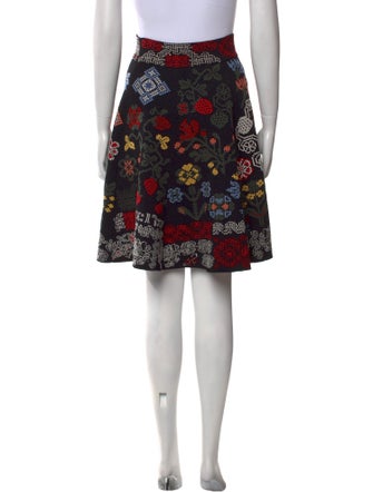 Alexander McQueen Silk Knee-Length Skirt