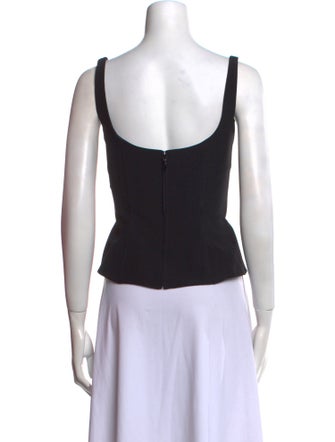 Alexander McQueen 2012 Square Neckline Crop Top