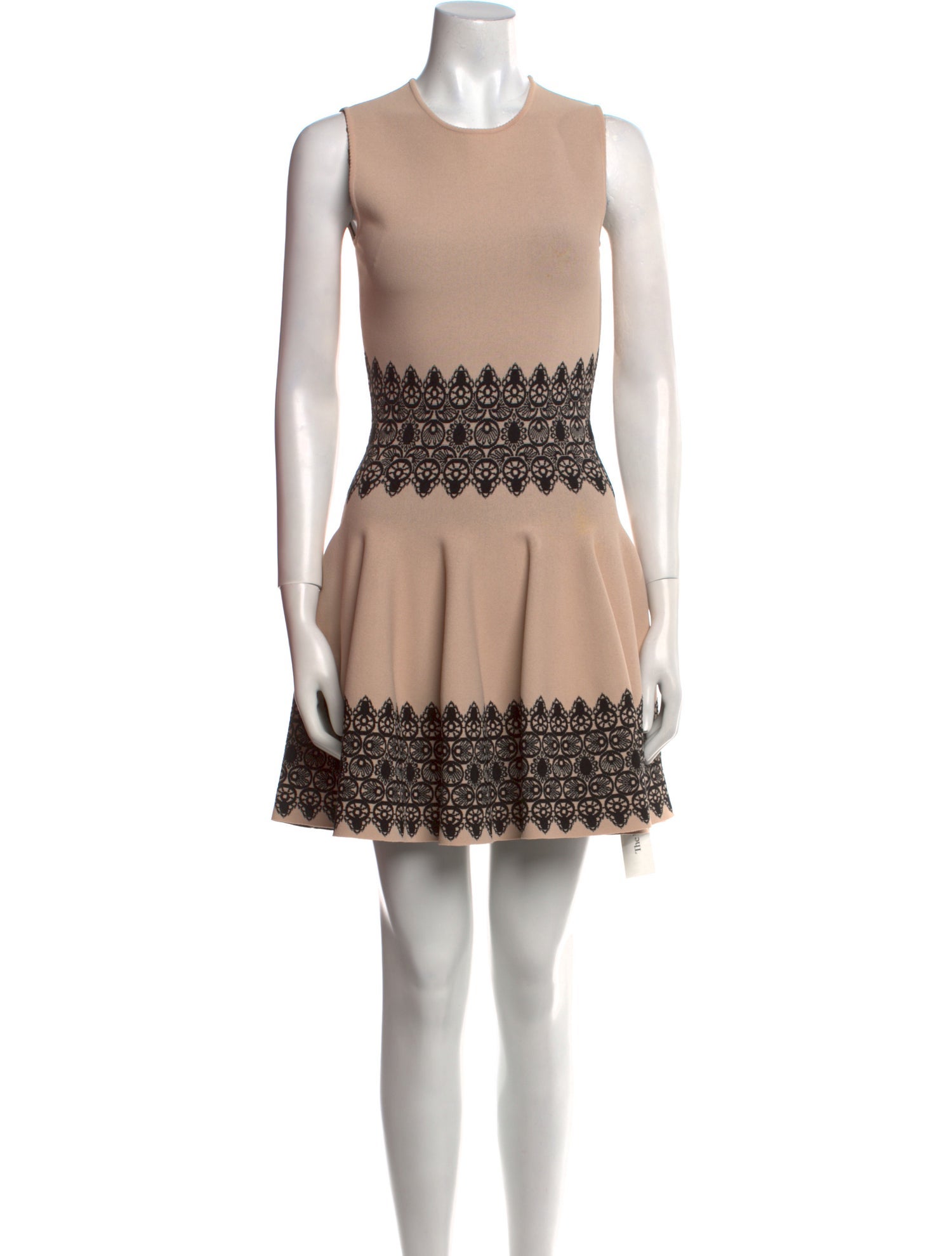 Alexander McQueen Crew Neck Mini Dress