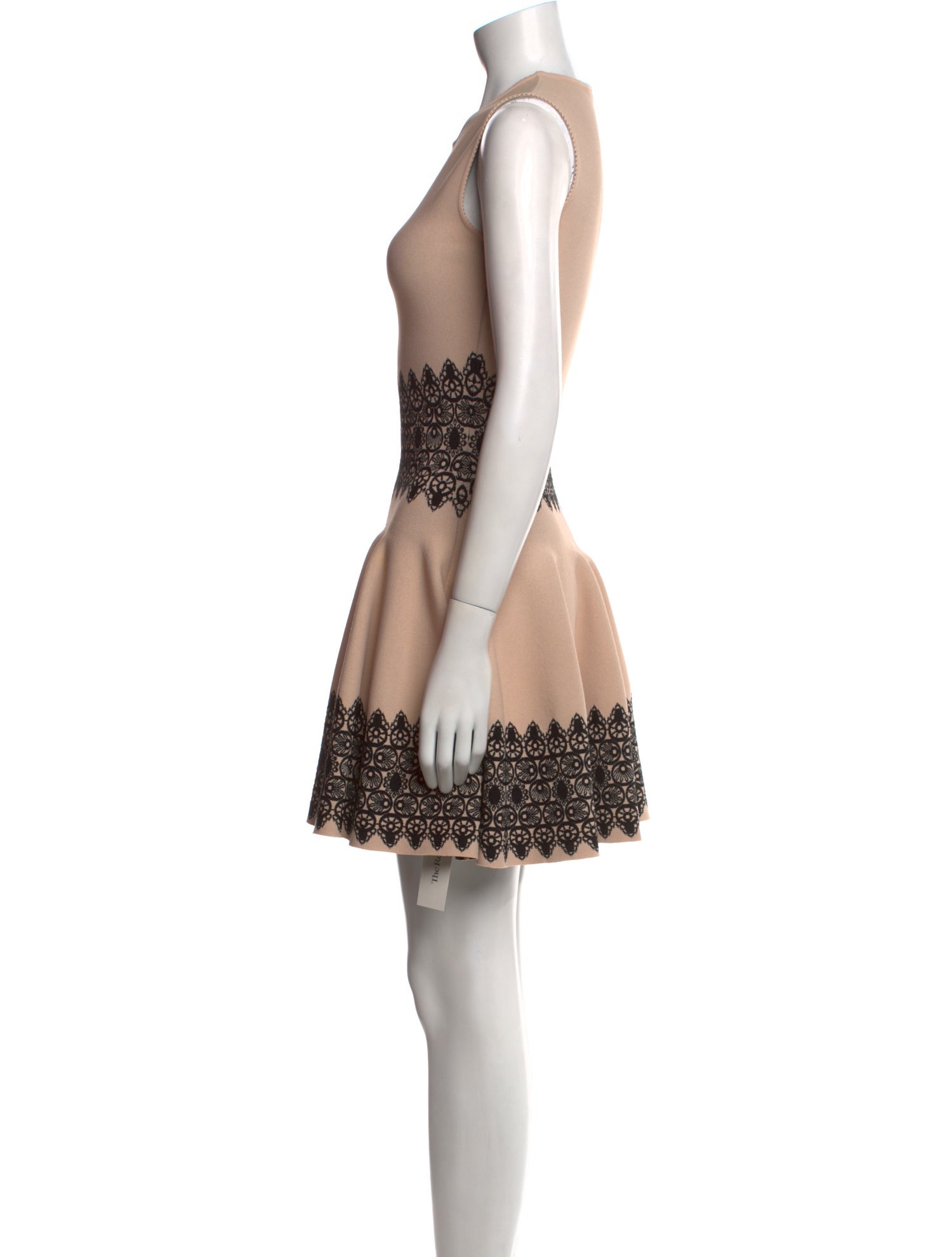 Alexander McQueen Crew Neck Mini Dress