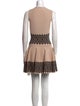 Alexander McQueen Crew Neck Mini Dress